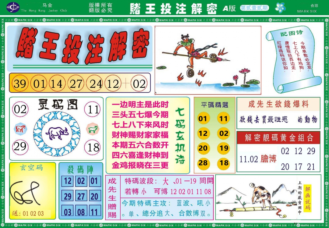 212期赌王投注解密[图]