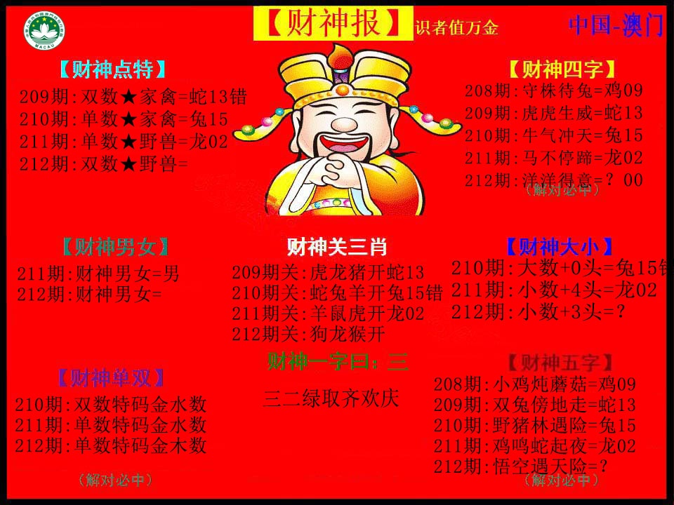212期红财神[图]