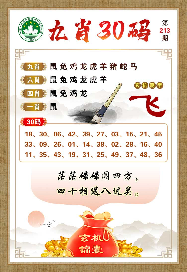 213期九肖30码[图]