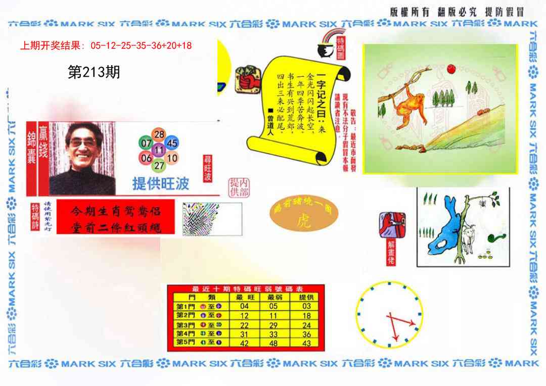 213期心水特码(信封)[图]