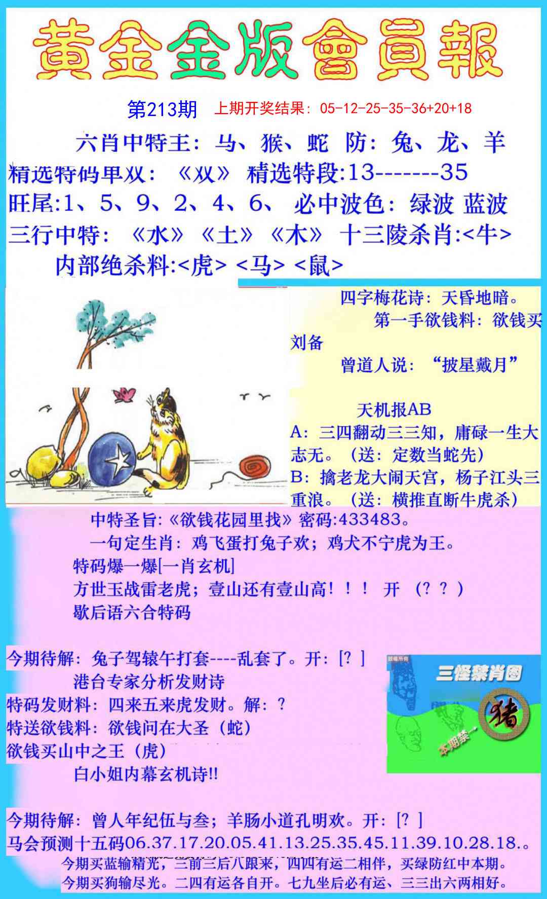213期黄金金版会员报[图]