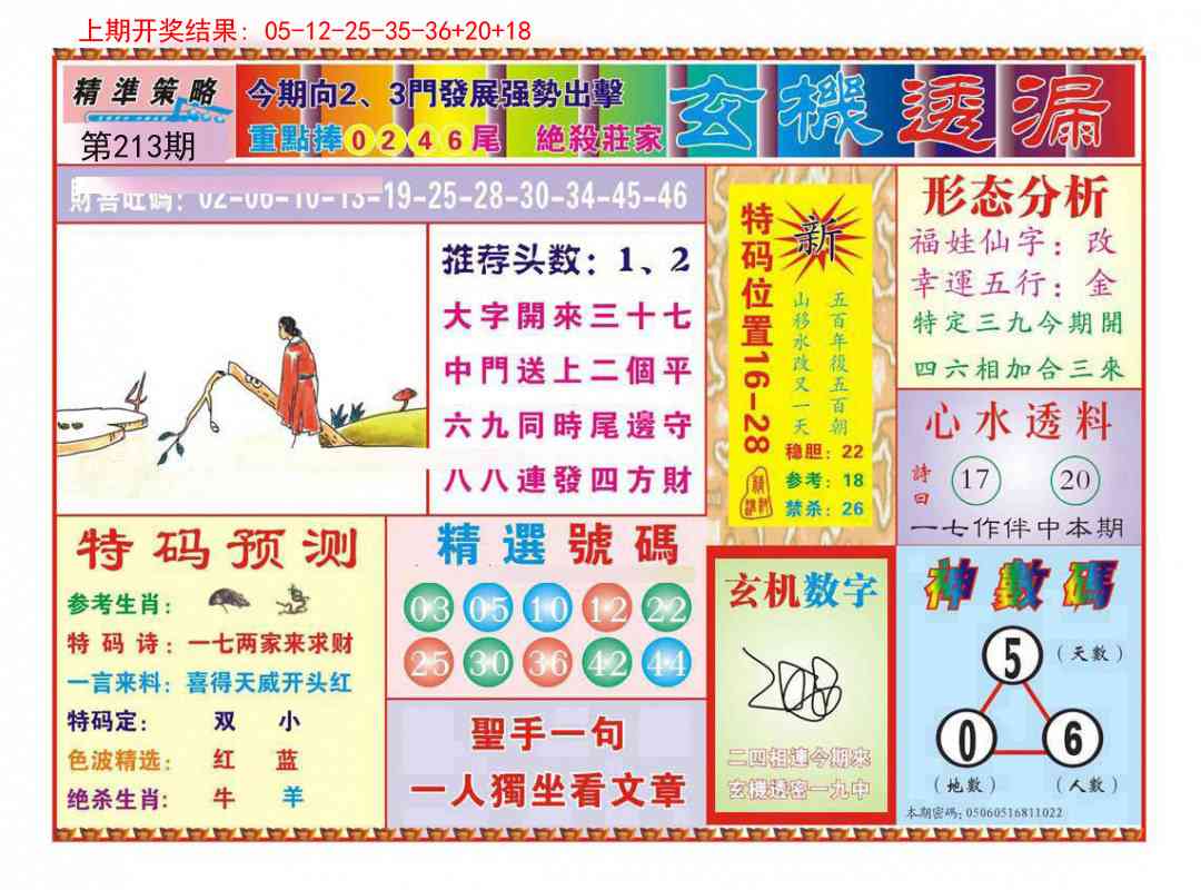 213期玄机透漏[图]