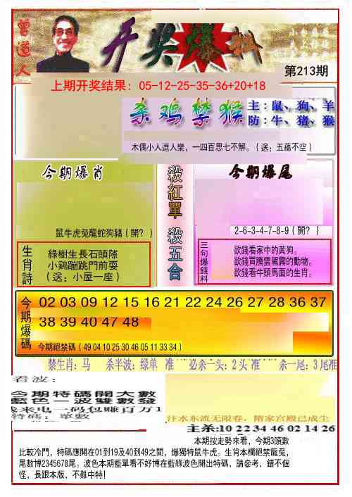 213期开奖爆料(新图推荐)[图]