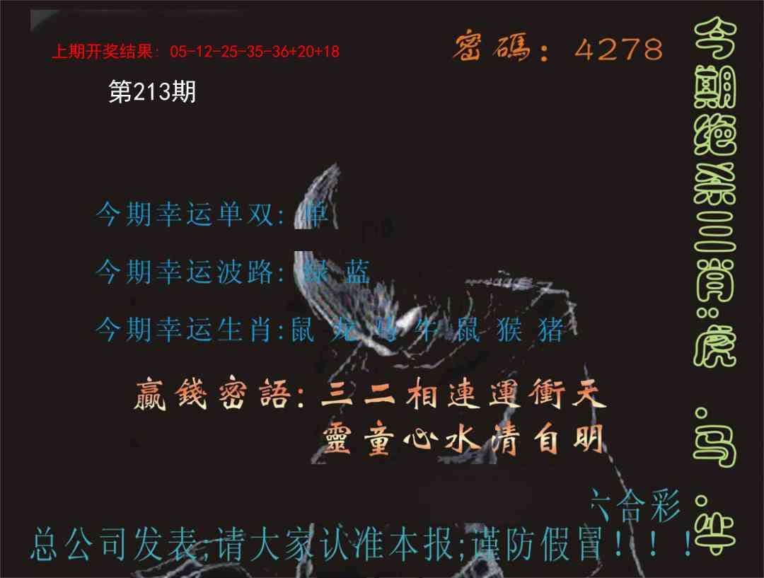 213期特码报[图]