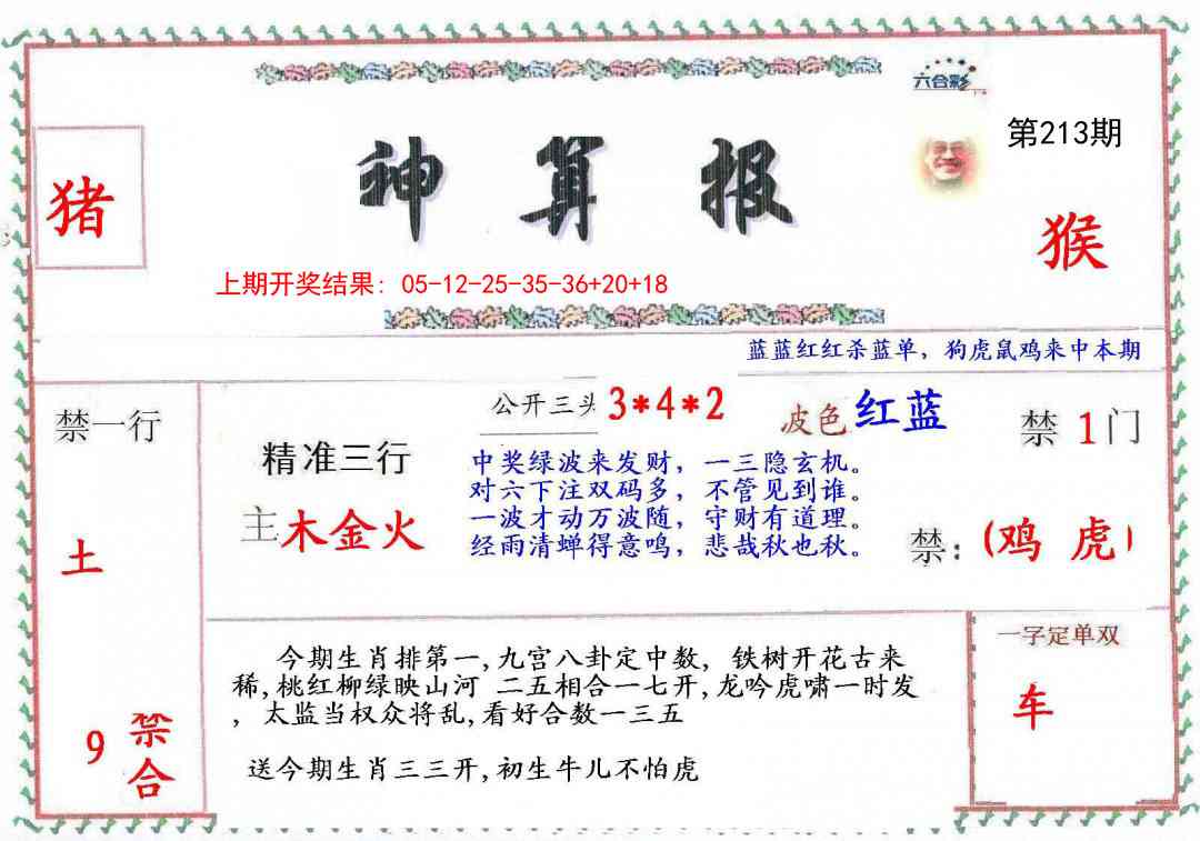 213期神算報[图]