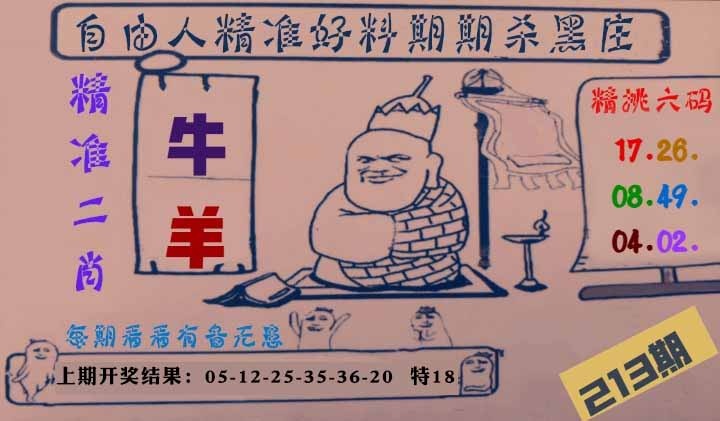 213期自由人二肖六码[图]