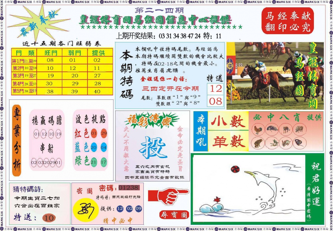 214期体育网马经图[图]