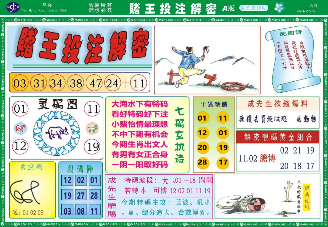 214期赌王投注解密[图]