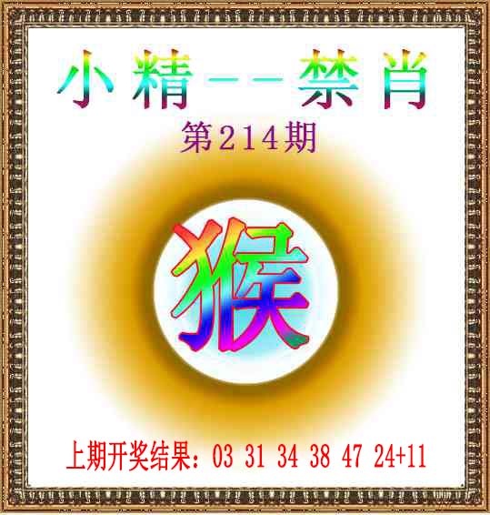 214期小精禁肖[图]