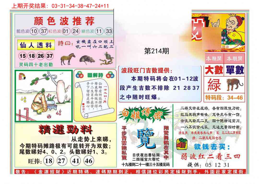 214期金运招财[图]