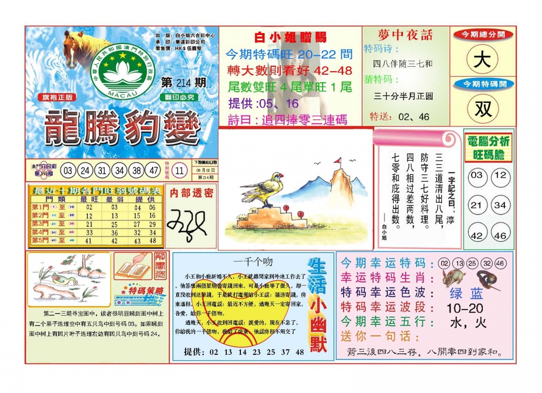 214期龙腾豹变[图]