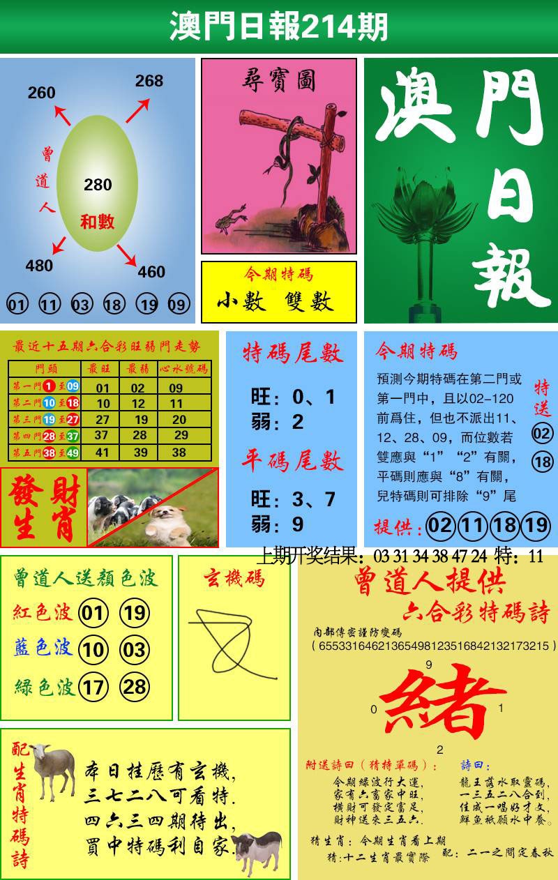 214期澳门日报[图]