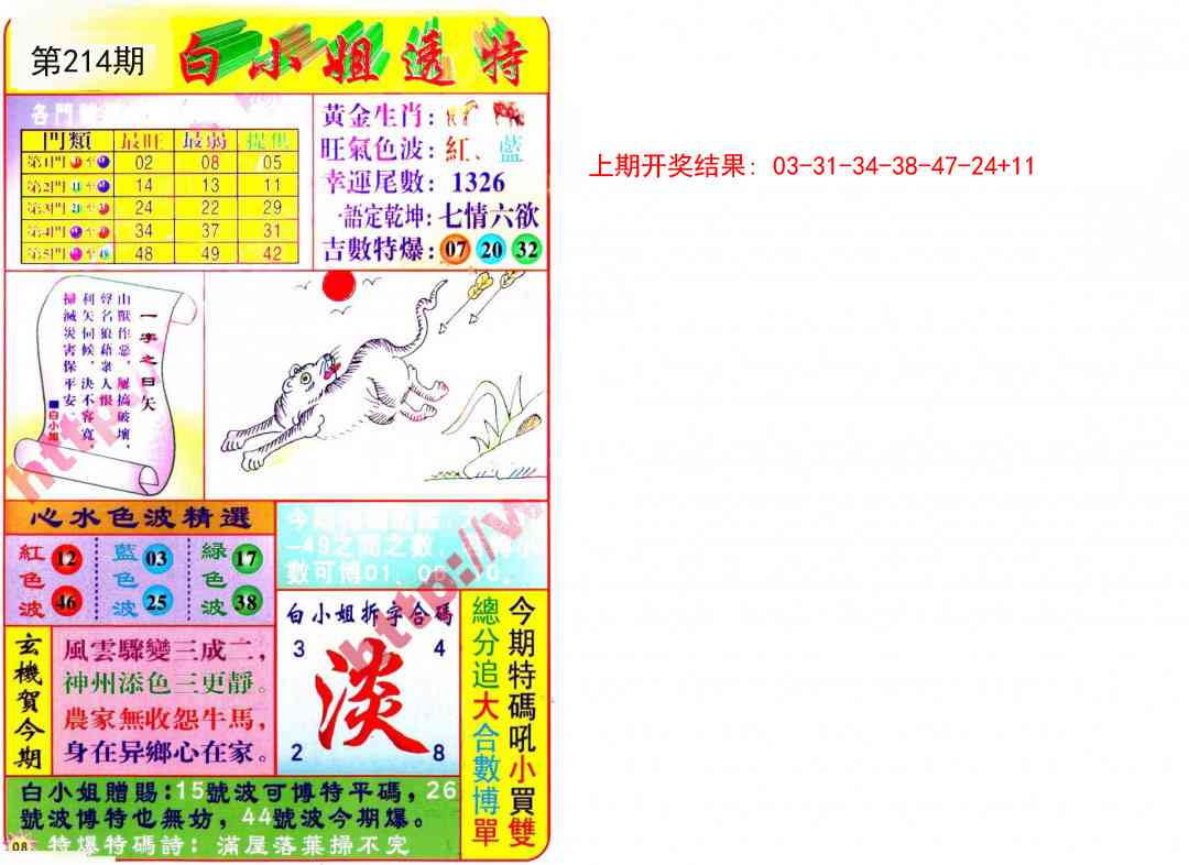 214期白小姐透特[图]