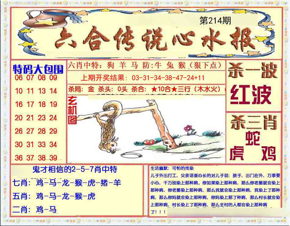 214期六合传说(心水版)[图]