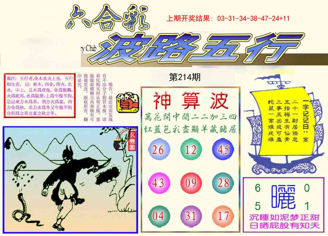214期波路五行[图]