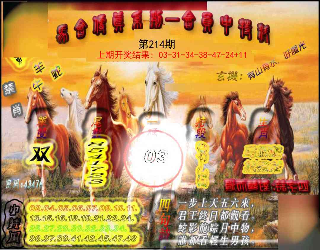 214期马会传真-会员报[图]