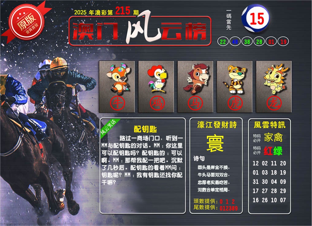 215期澳门风云榜[图]