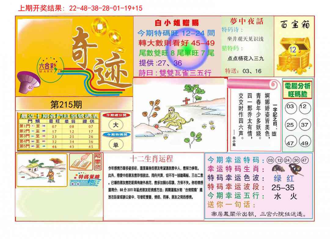 215期九龍奇迹A(推荐)[图]