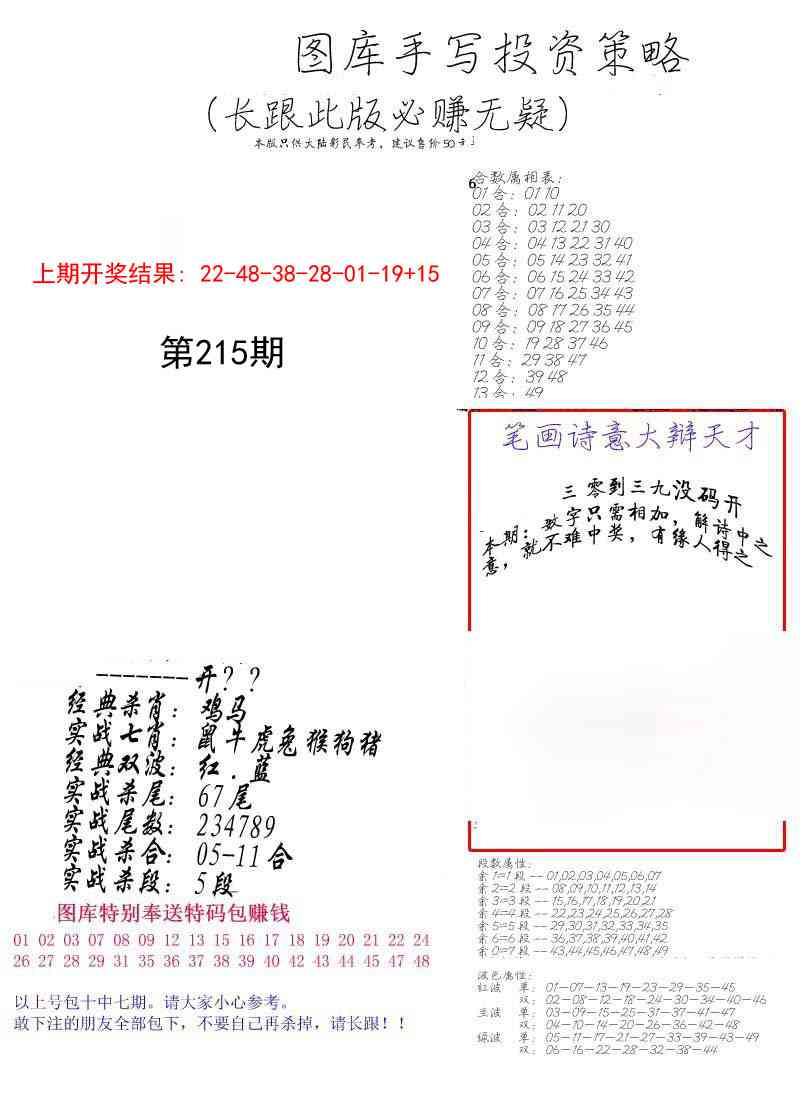 215期手写投资策略[图]