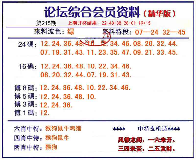 215期综合会员资料[图]