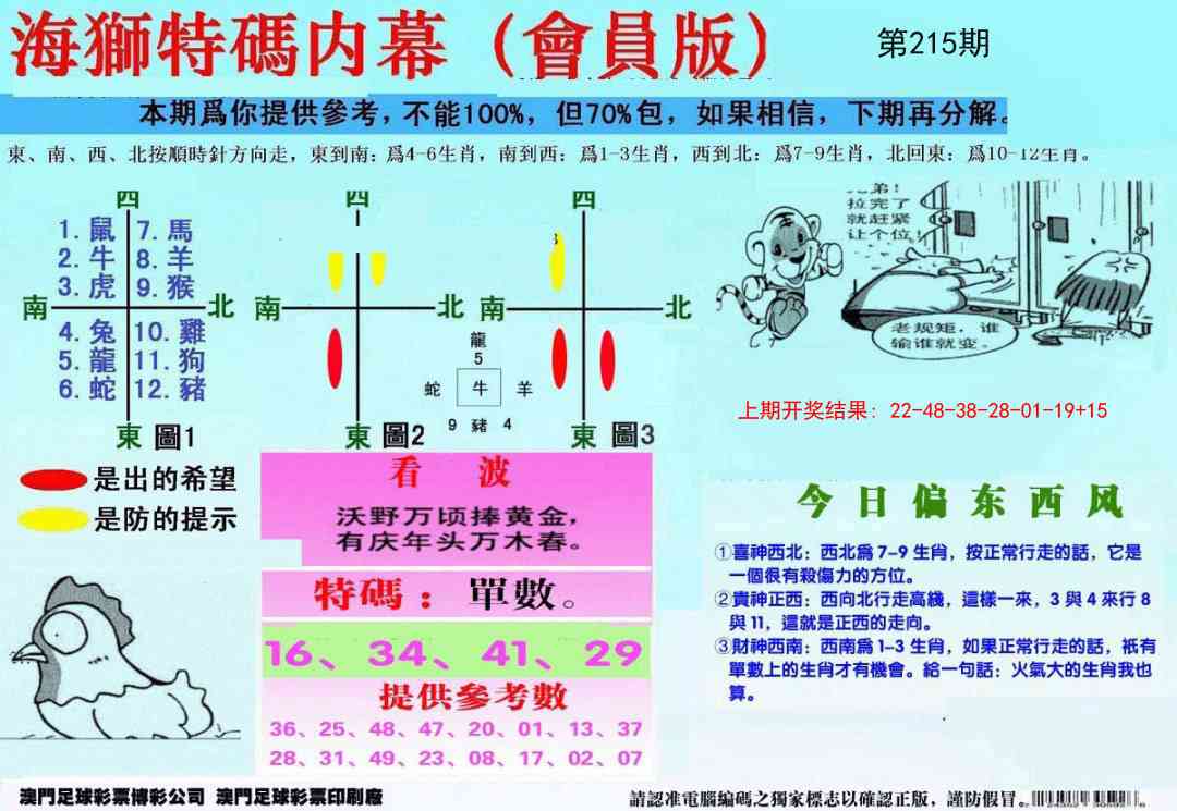 215期另版海狮特码内幕报[图]