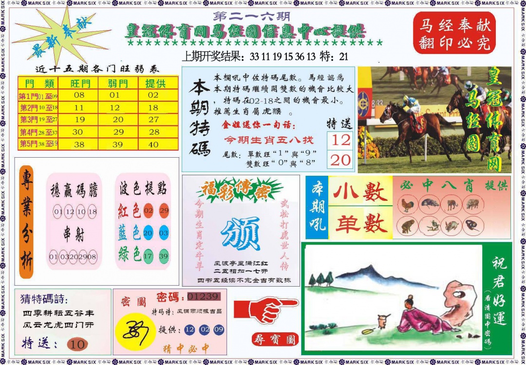 216期体育网马经图[图]