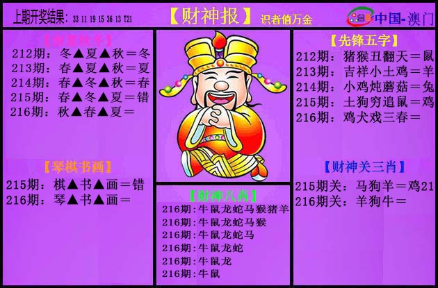 216期紫财神[图]
