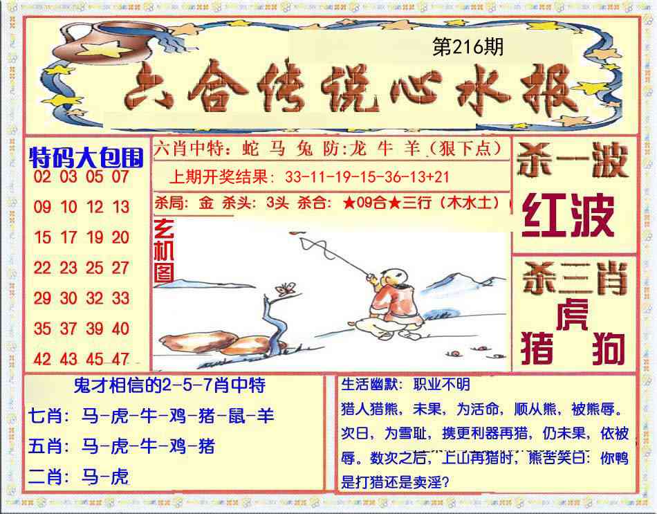 216期六合传说(心水版)[图]