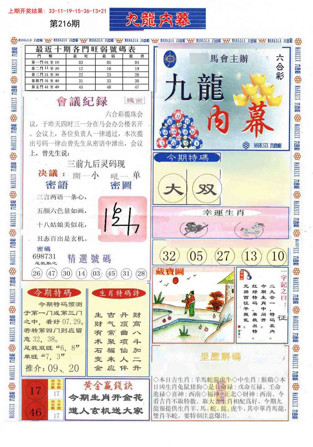 216期(新版)九龙内幕A[图]