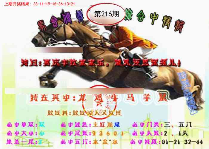 216期马会传真-综合报[图]