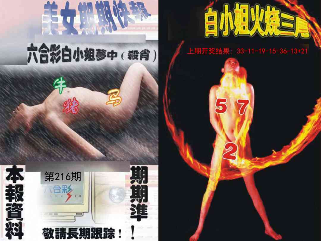 216期环球美女特码报[图]