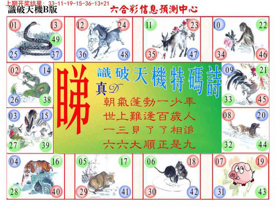 216期识破天机B版[图]