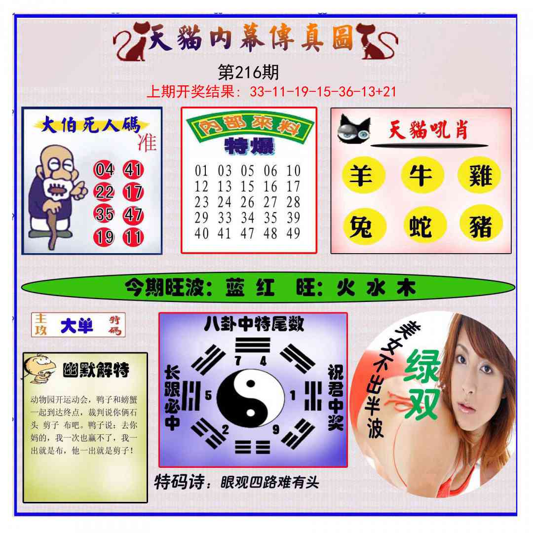 216期内幕传真图[图]