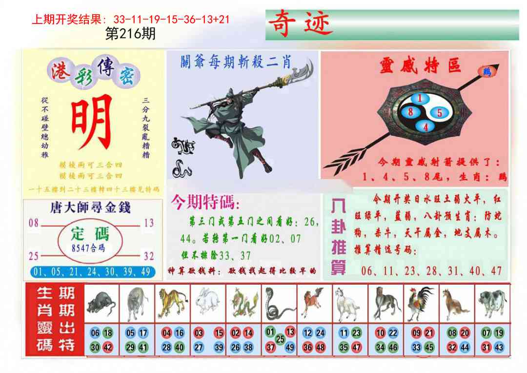 216期九龍奇迹B(推荐)[图]