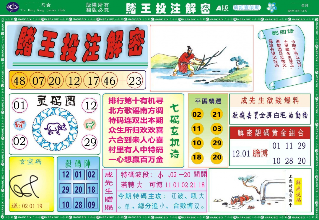 217期赌王投注解密[图]