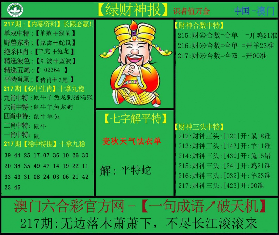 217期绿财神[图]