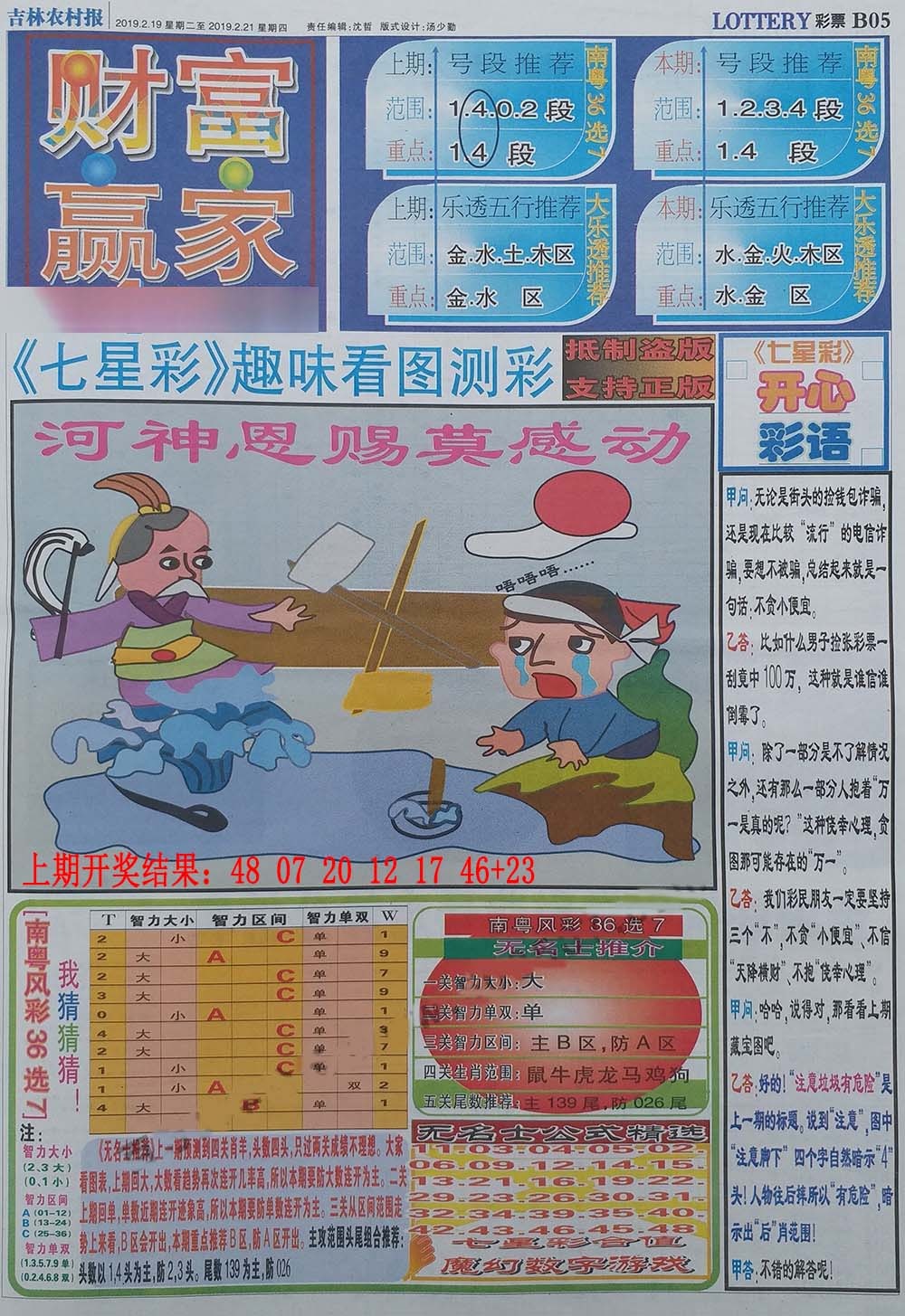 217期财富赢家（七星彩）[图]