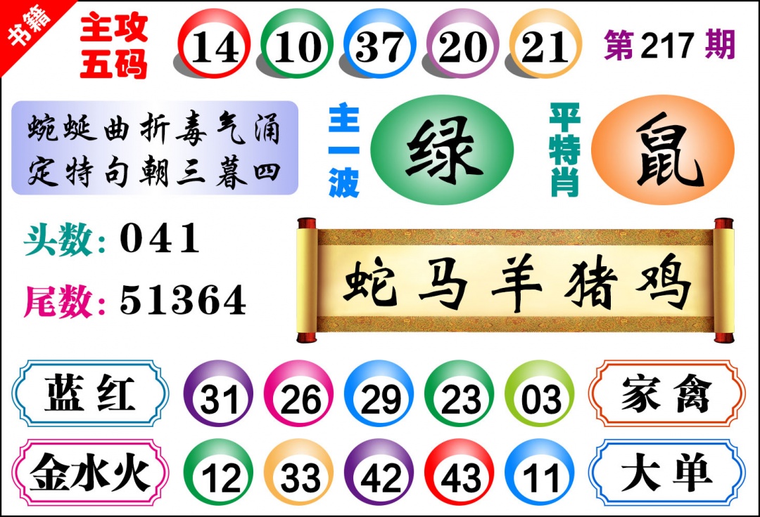 217期澳门主攻五码[图]