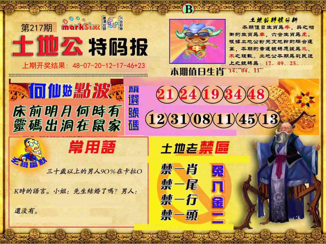 217期土地公特码报B[图]