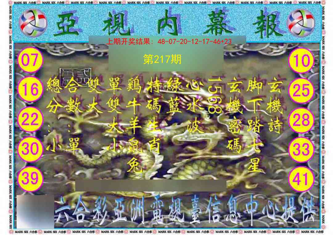 217期亚视内幕报[图]