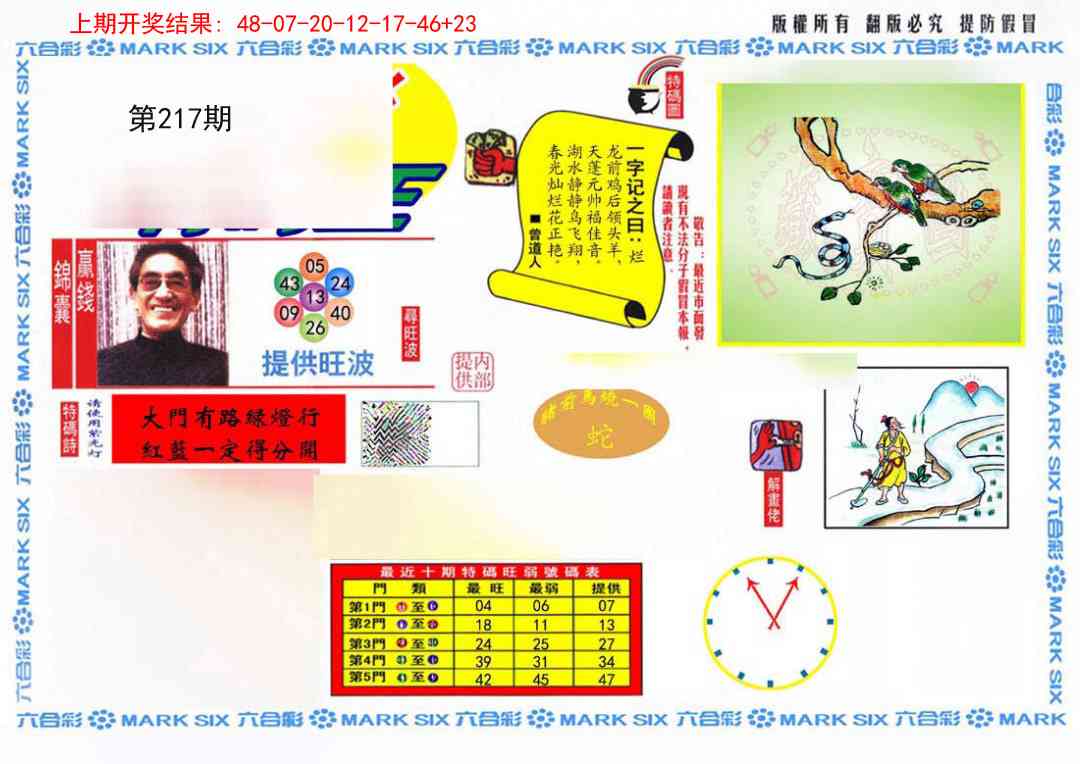 217期心水特码(信封)[图]