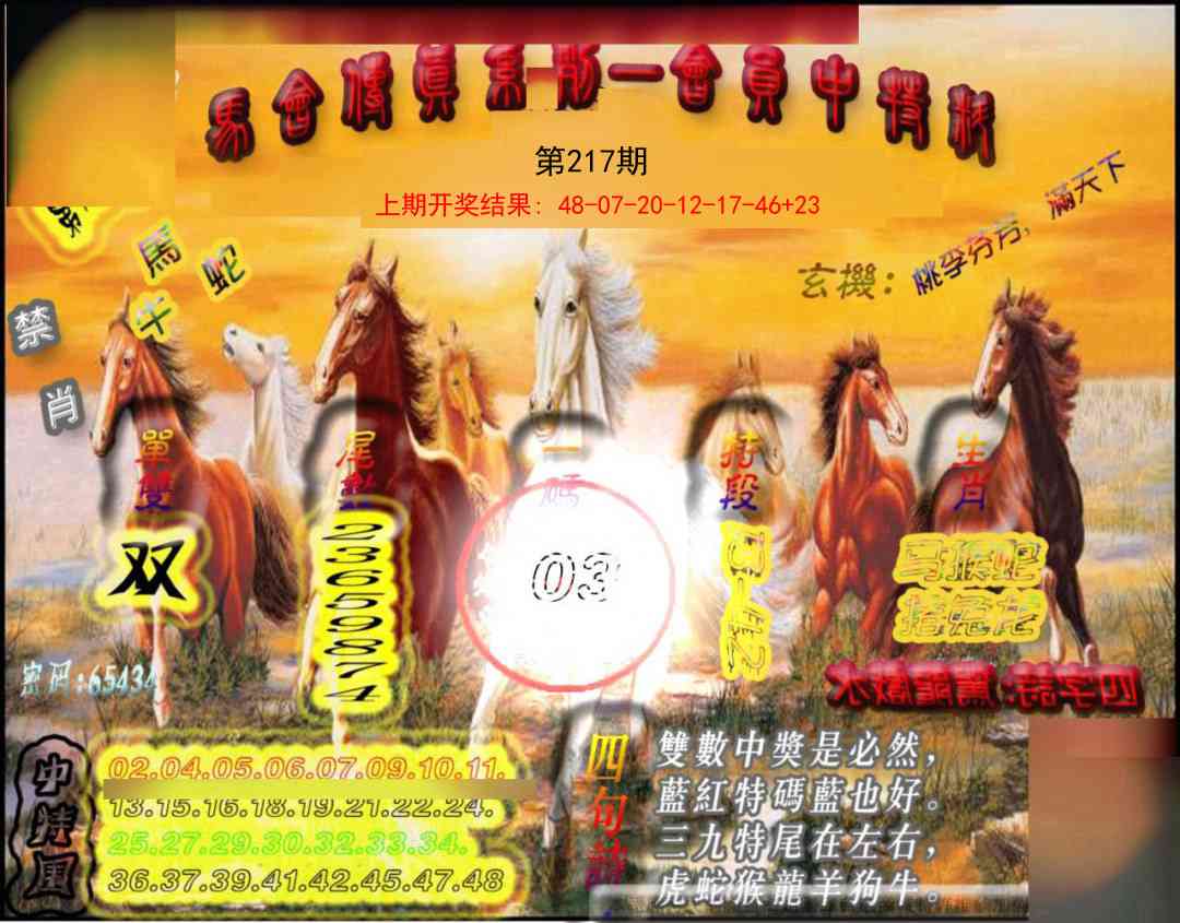 217期马会传真-会员报[图]