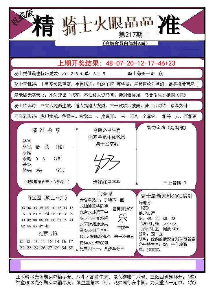 217期骑士火眼晶晶B[图]