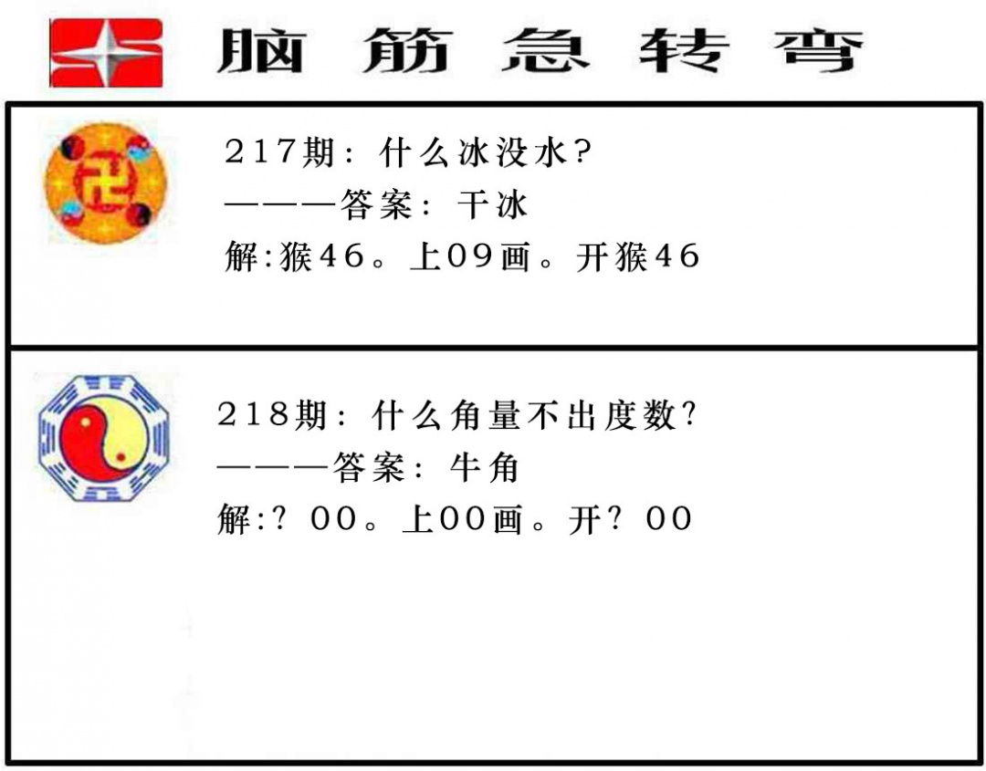 218期脑筋急转弯[图]