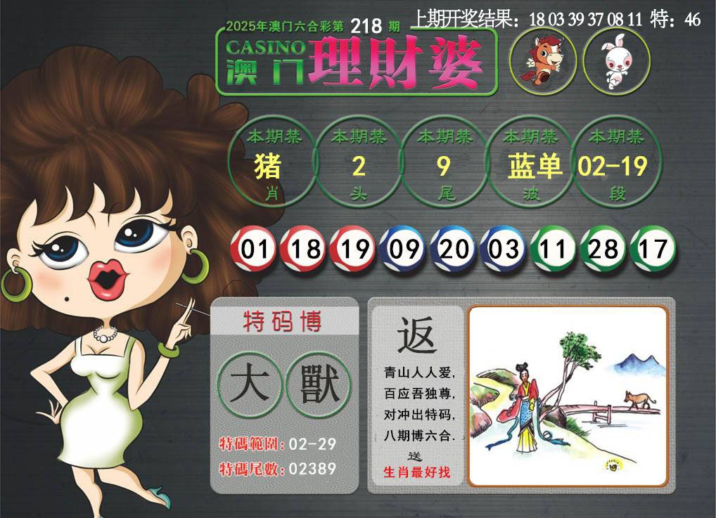 218期澳门理财婆[图]