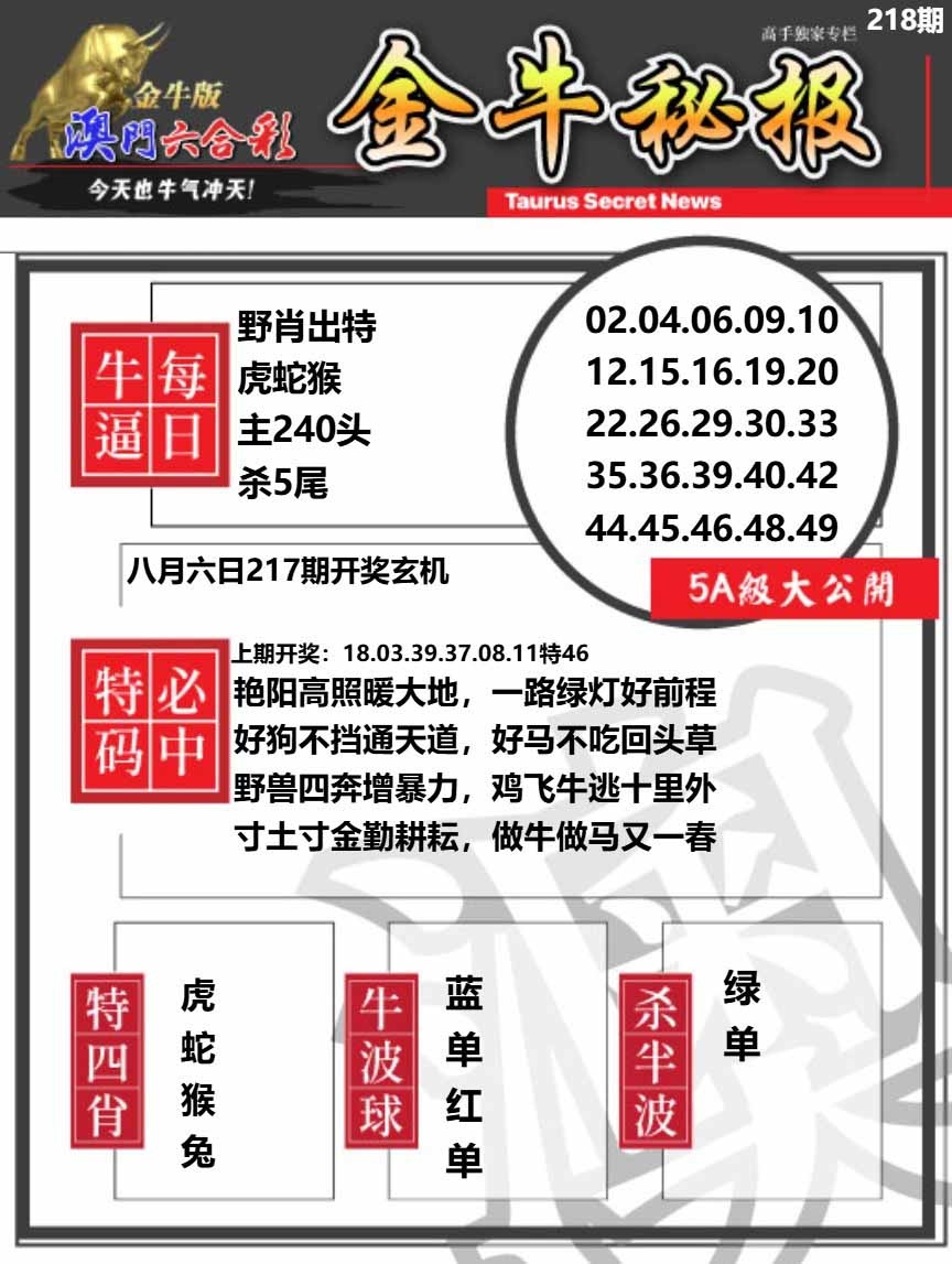 218期金牛秘报A[图]