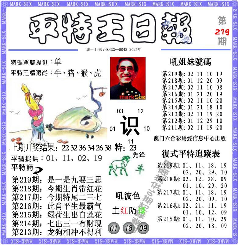 219期平特王日报[图]