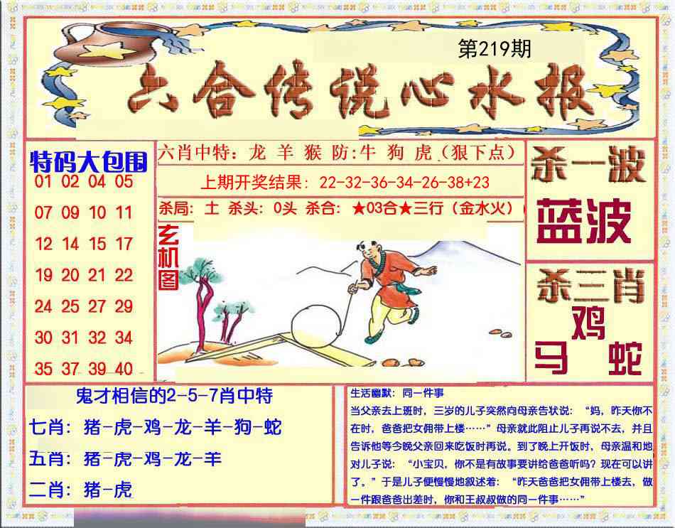 219期六合传说(心水版)[图]