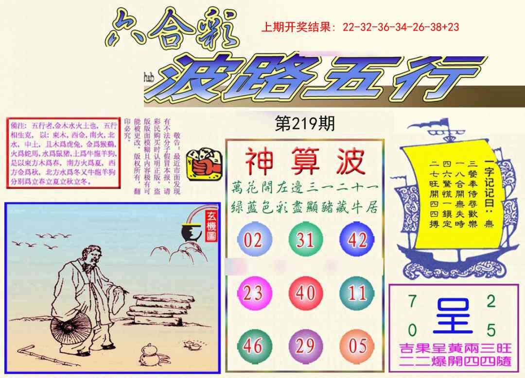 219期波路五行[图]