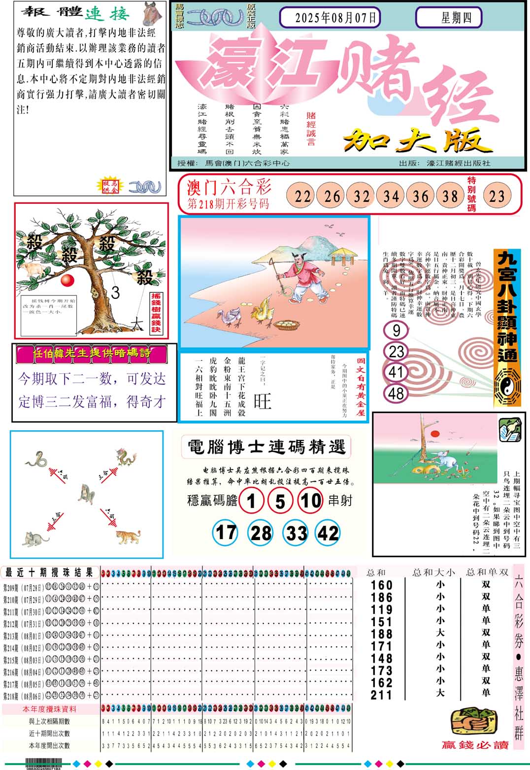 219期濠江赌经A加大版[图]